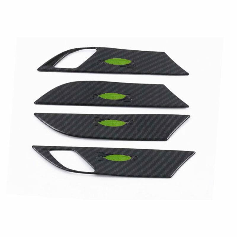 For Cadillac XT6 2019-2020 ABS Carbon Fiber Inner Door Handle Bowl Cover Trim