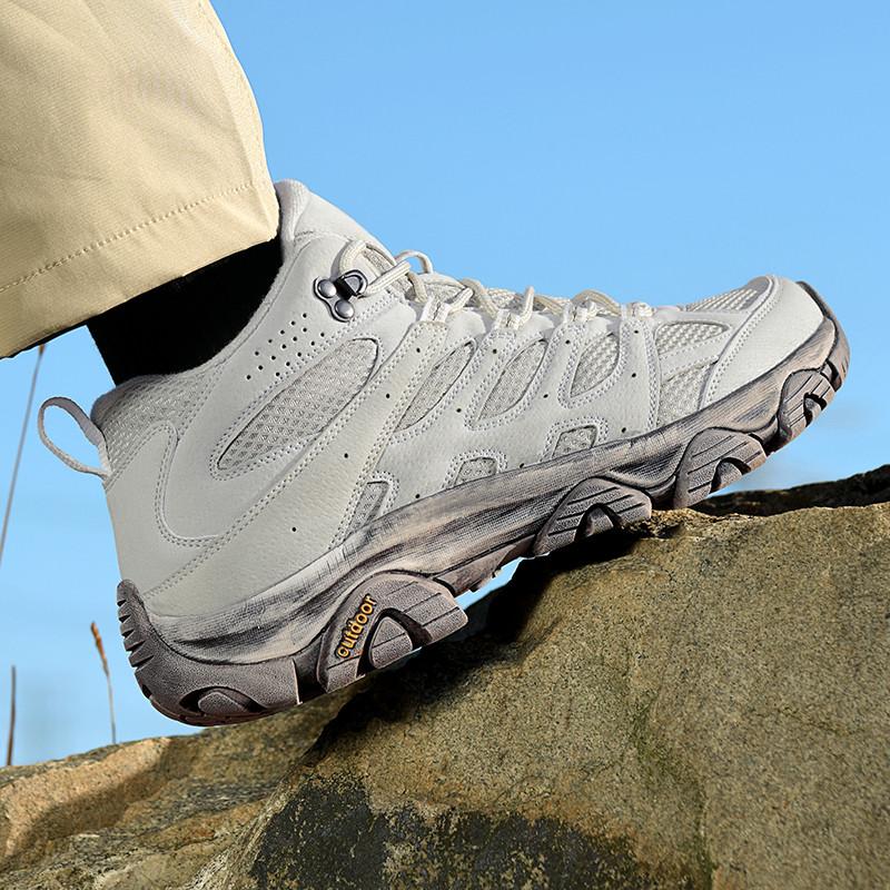 Hiking Shoes Men Outdoor Comfortable Lace-up Anti-slip Wear-resistant Men Low-top Men Shoes Breathable Casual Sports Shoes Men