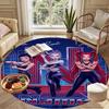 Benutzerdefinierter Name Personalisierter Kpop Dämonenjäger Druck Runder Teppich, Vielseitiger Heimdekorations Teppich, für Spielzimmer, Wohnung, Balkon, Eingangsbereich, Flur Geschenk