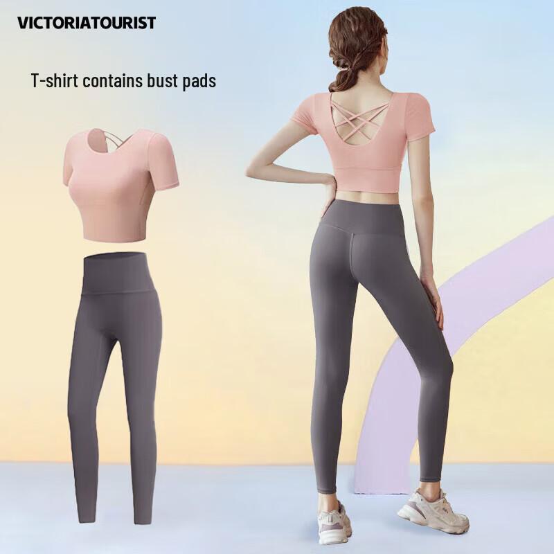 VICTORIATOURIST Women's Two-Piece Yoga & Sports Set