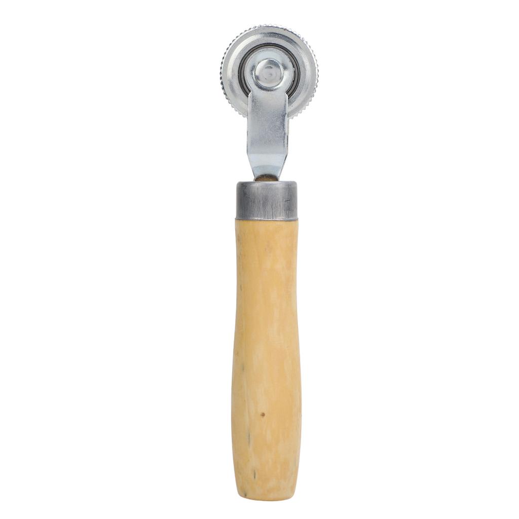 Tire Patch Roller 1 1 2in Dia Wood Handle Universal Fit Comfortable Grip for Cars Motorcycles Bicycles