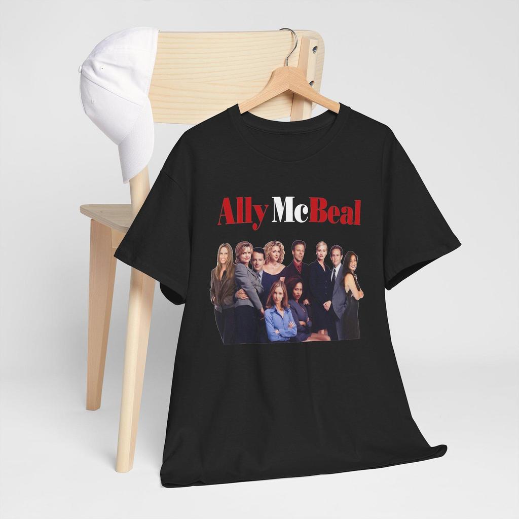 Ally McBeal Retro TV seriál Námořnická černá Trička Velikost S-5XL