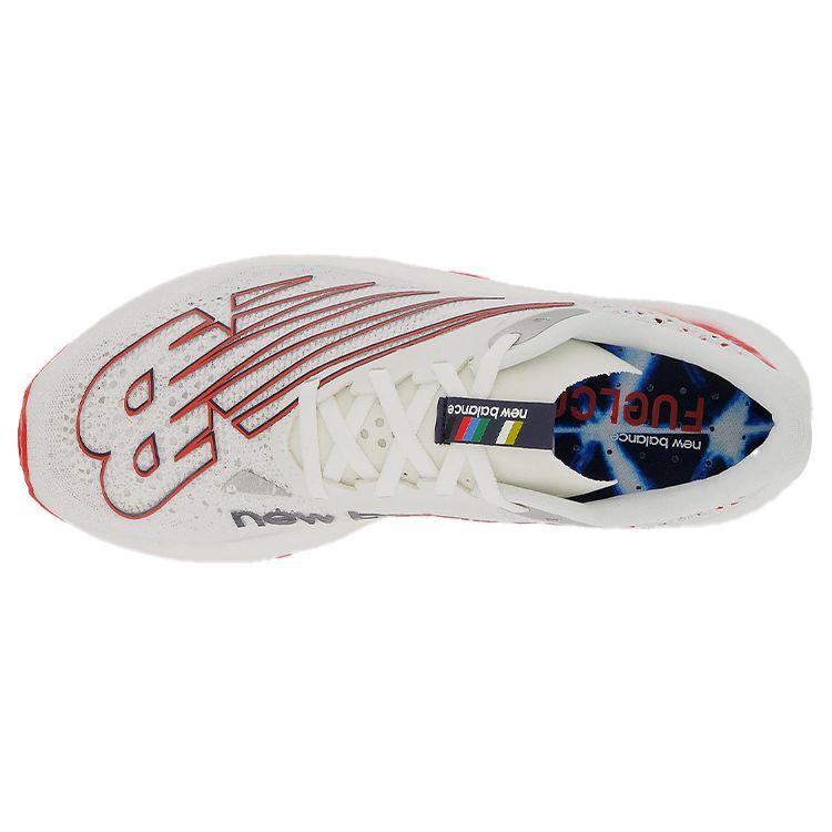 New Balance Scarpe da Corsa da Gara Donna FuelCell RC Elite v2 White Neo Flame WRCELZ2