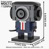 MOOXI Skibidi Toilet Kempingová sada MOC Kostky Hra Super Titan Boss Woofer TV Kamera Reproduktor Sirénový Muž Boss Stavebnice Dětské Hračky