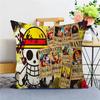 One Piece Monkey D Luffy Kussensloop Anime Fans Exclusieve Gelimiteerde Editie Schat Thema Decoratie voor Slaapkamer Studentenkamer