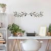 Wrought Iron Olive Branch Wall Decoration for Indoor/Outdoor Use