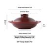 ZISIZ High-Temperature Ceramic Stew Pot with Lid