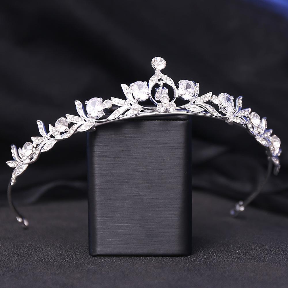 DIEZI Tiare Mici Coroană Zirconiu Fete Coreene Femei Nuntă Mireasă Prințesă Petrecere de Zi Flori Elegante Accesorii Cristal