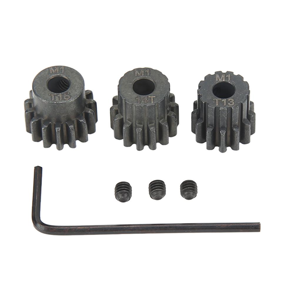 M1 Pinion Gear Sets Hardened Steel Anti Rust 13T 14T 15T 5mm RC Car Motor Pinion Gear Set for 1:8
