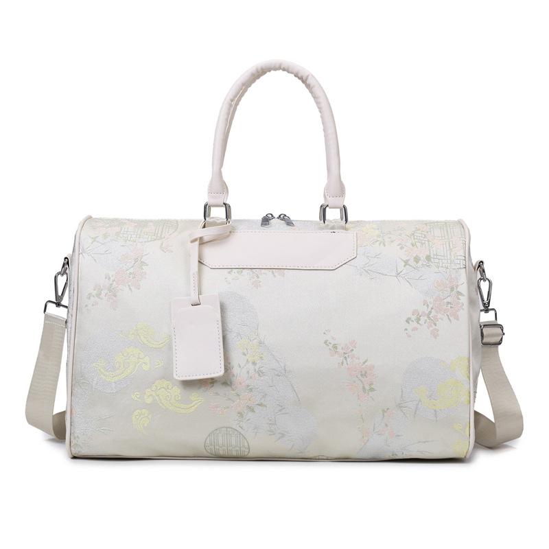 Torba podróżna w stylu chińskim, o dużej pojemności, przenośna, do przechowywania odzieży w domu, haftowana torba bagażowa