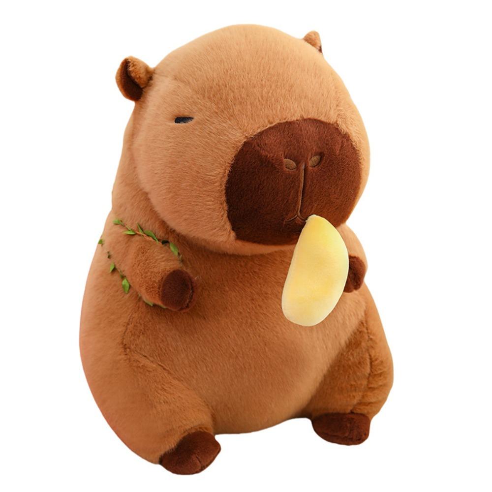 Can Pull Capybara Plush Doll Fruit Backpack Stuffed Capybara Doll Birthday Gifts