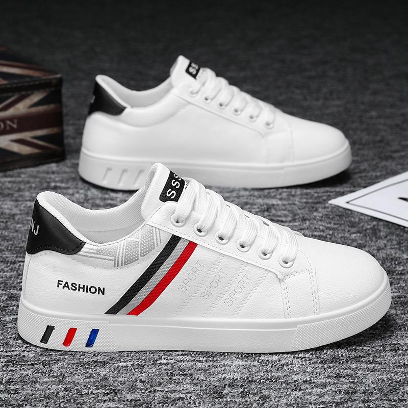 

Autumn and winter new men s shoes breathable little white shoes student trend versatile cloth shoes sports casual board shoes men 40 [cross-border packaging bag packaging]
