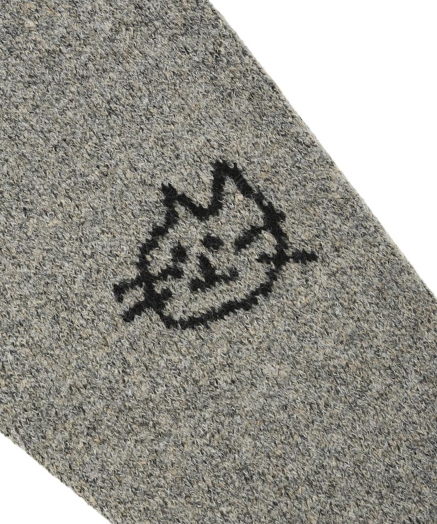LMR Lettering Jacquard Pullover Knit Grey