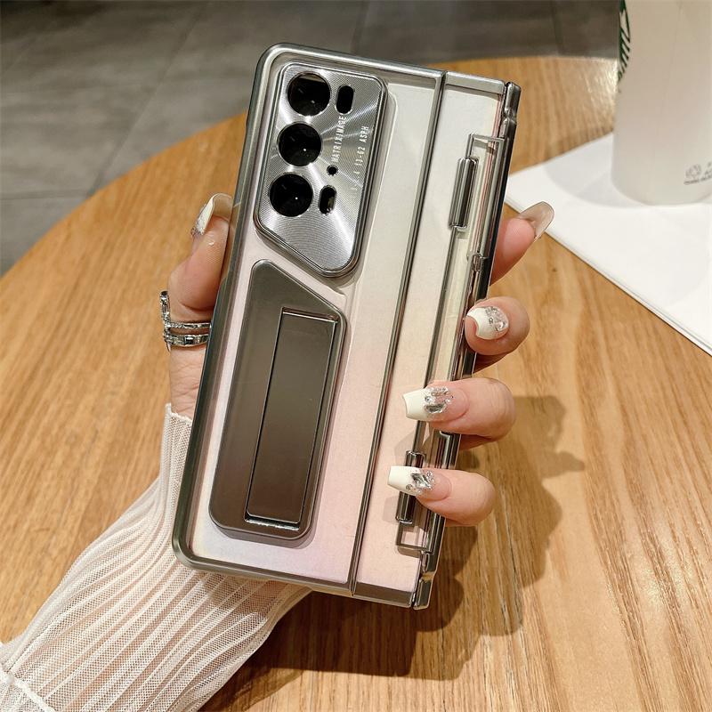 Pro Honor Magic V2/V2 RSR Porsche Design Průhledné pouzdro Stojánek Tvrdý PC kryt na telefon