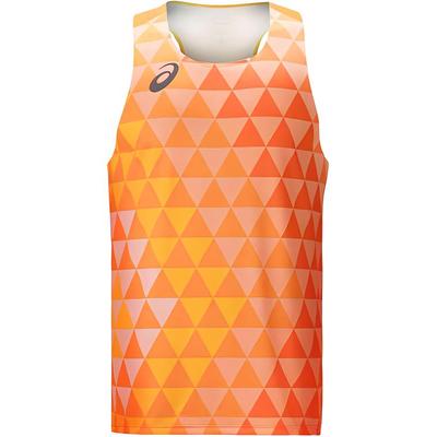 Elite Breathable Quick-Dry Running Singlet Men Tops Orange 2011C721-750