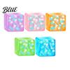 Soft Stress Balls Ice Cube Relief Toy Glow-in-the-Dark Snowflake Filled Cube Sensory Toy Luminous Clear Adults and Kids