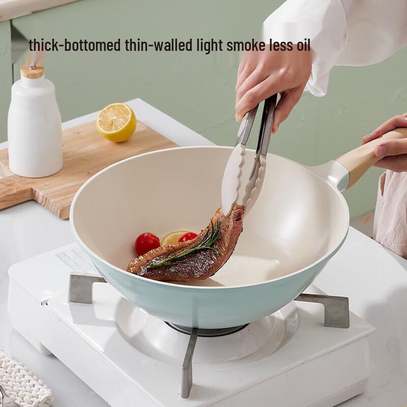 COOKER KING Celadon Non-Stick Stir-Fry Pan