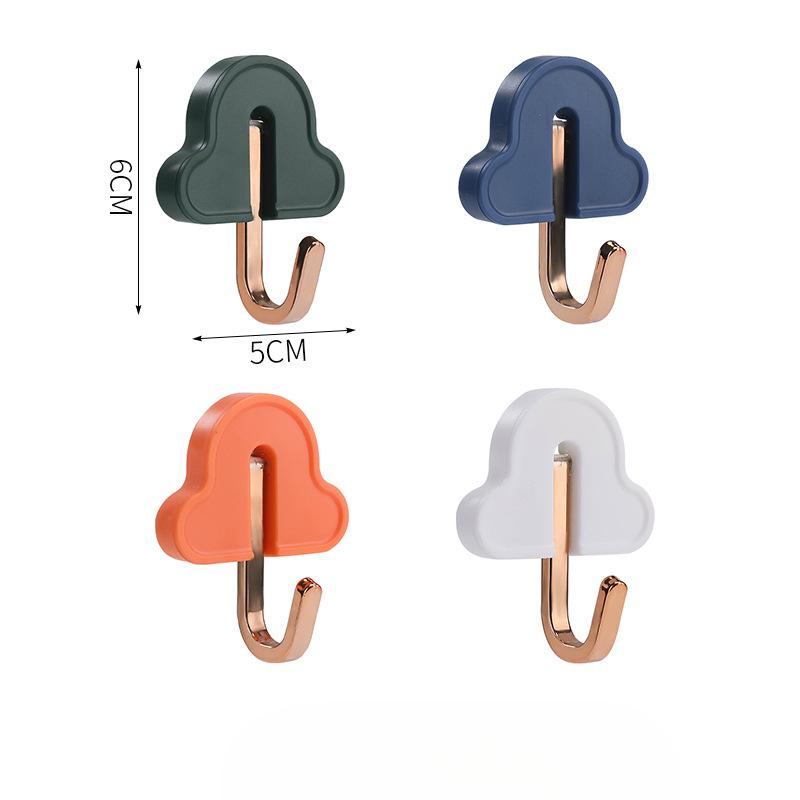 

Крючок Клейкий Сильный Несущий Непробиваемый Крючок Ванная Стена Полотенце Одежды Стена Не Оставляет Следов Клей 6*5cm/4pcs