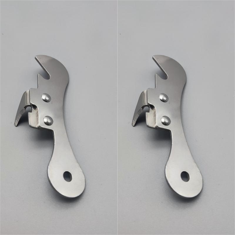 Multi-Function Can Opener with Ergonomic Grip - Durable Kitchen Tool for Effortless Can Bottle Opening,Compact Portable Design