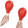 Monolife Maracas and Shakers, Karaoke Wooden Musical Instruments, Pair Set (Red)