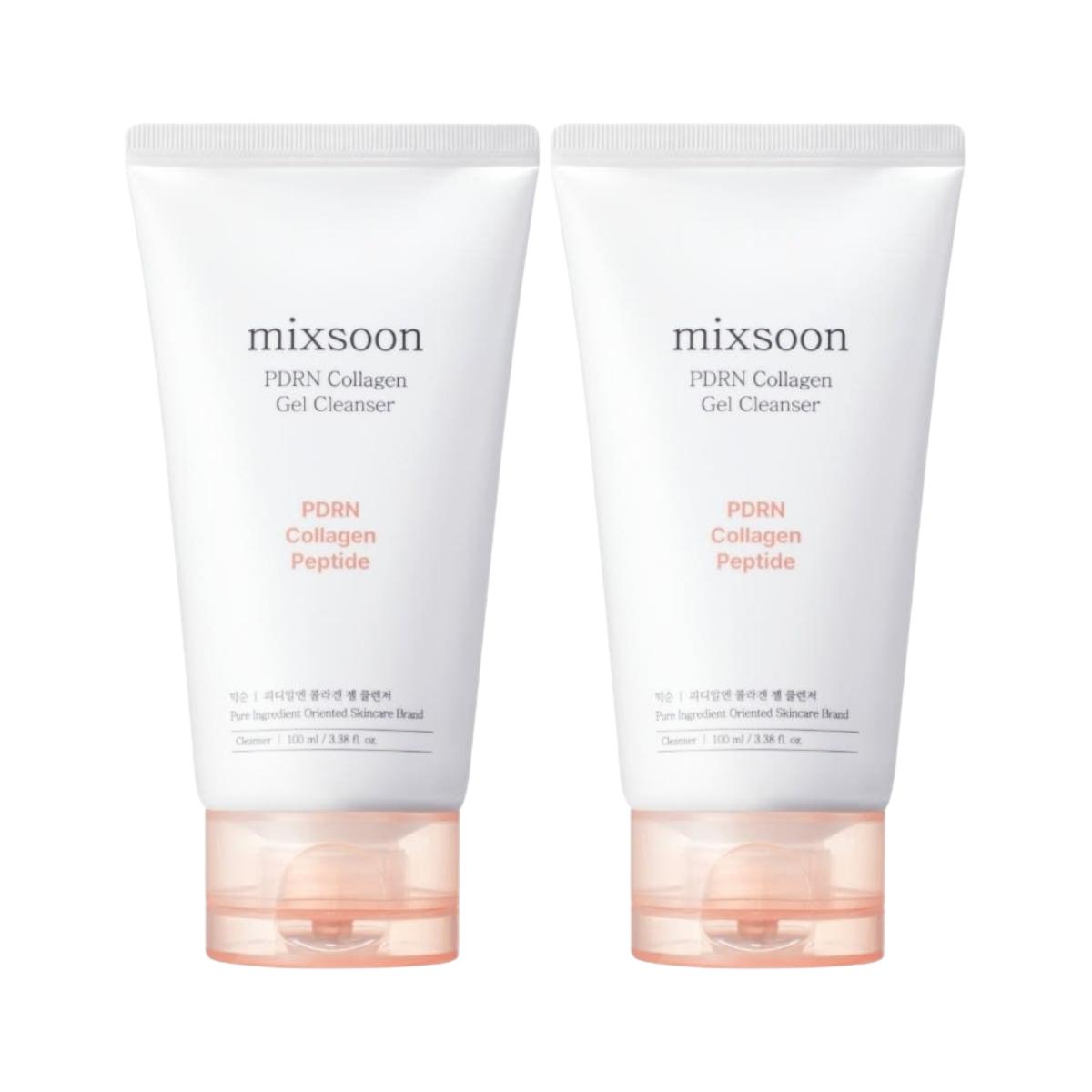 Mixsoon PDRN Collagen Gel Cleanser Firming & Hydrating Facial Wash (100ml x 2)