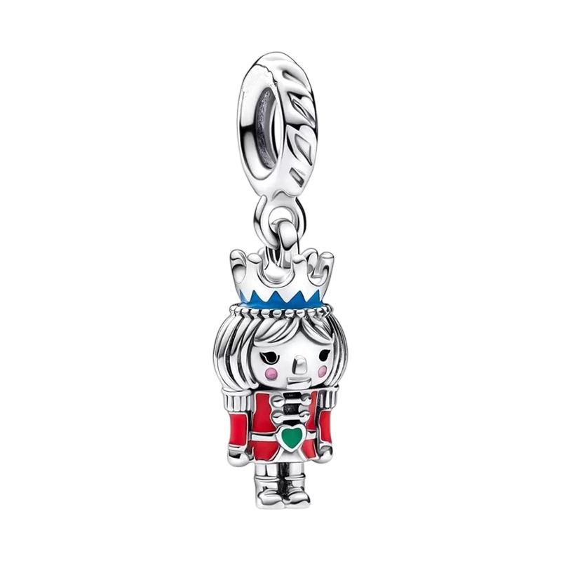 Novos Pingentes de Natal Diy Joias Femininas Presente Árvore de Natal Rena Nariz Vermelho Papai Noel Contas Encaixe Pulseira Original Acessórios