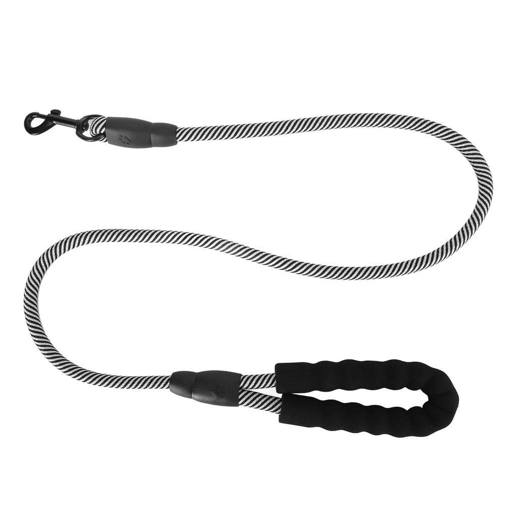 Dog Leash 360 Degree Buckle Wearable Pull Resistant Puppy Traction Rope with Padded Handle for