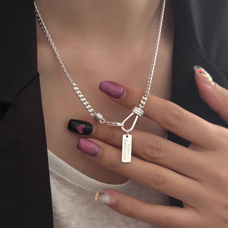 925 Silver Heart Pendant Necklace Adjustable Choker Elegant Love Jewelry Gift for Women Girls