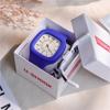 Men's And Women's Watches Women's Minimalist Design Square Shape Sports Watches Soft Wrist Watch Gift
