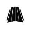 6Pcs Glossy Black Pillar Posts Fit For Mercedes-Benz C-Class (W203) 2001-2007 Door Window Trim Decoartiver Sticker Cover
