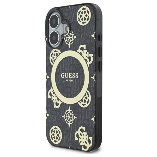 Guess Guhmp16Sh4Pyeek Iphone 166.1 Czarny/Black Hardcase Iml Peony On 4G Background Magsafe