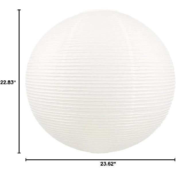 23inch White Round Paper Lamp shade,Chinese Lanterns,Pendent Paper Lantern,Interior Decoration