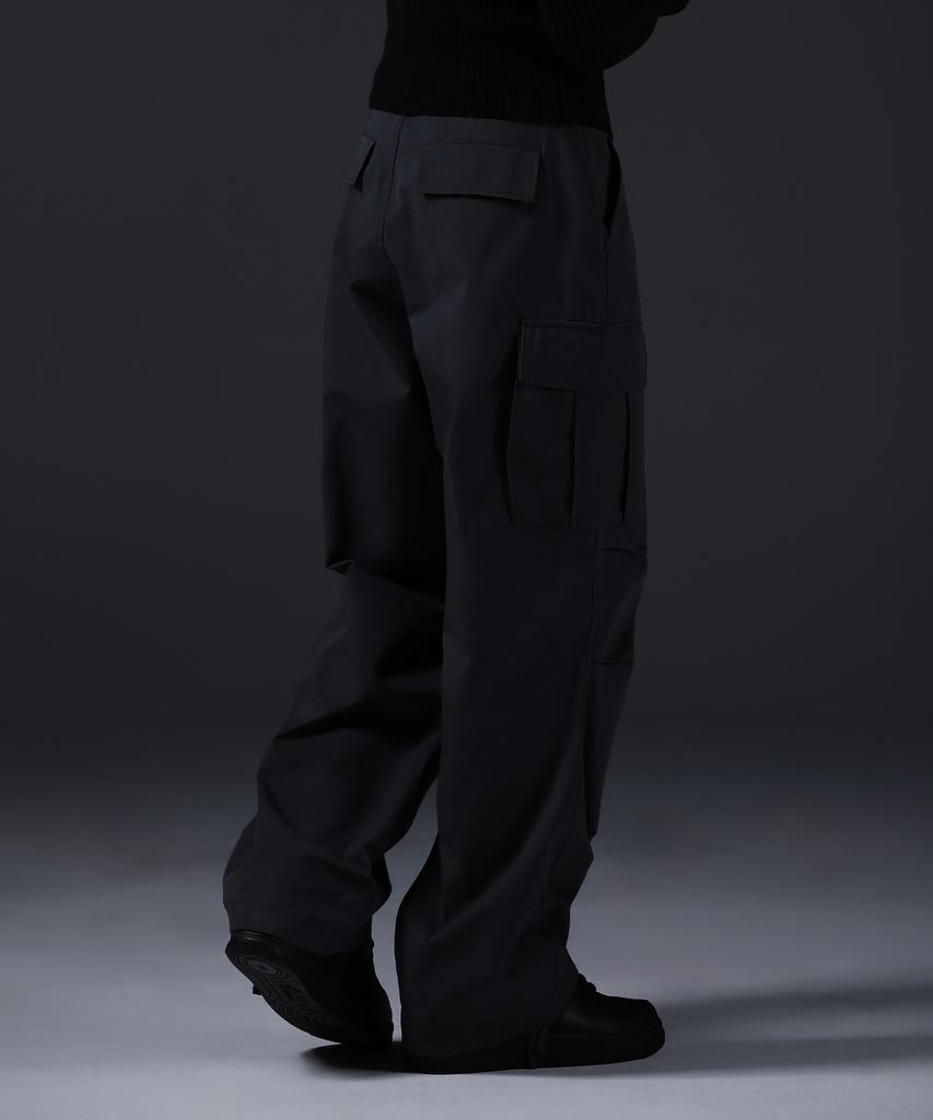 CARMID Glory Wide Curved Parachute Cargo Pants [Dark Gray]