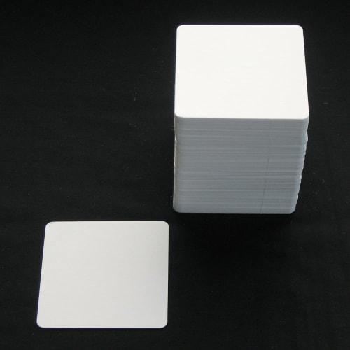 Nagao Coasters, Plain, Square, 85x85x1mm Thick, Pack of 100, Disposable, Made in Japan, Product Number: 3362316