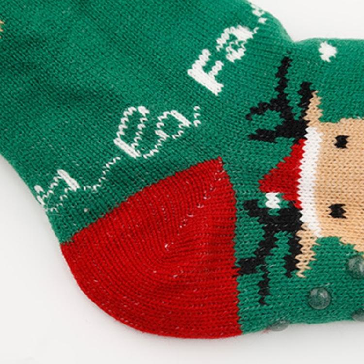 2 Pairs Winter Fuzzy Slipper Socks Nonslip for Women Soft Warm Themral Fleece Lining Knitted Thick Christmas Stockings