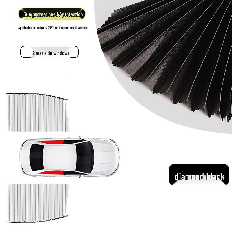Magnetic Car Window Sunshade Curtains: Privacy & Heat Insulation for Small Cars