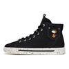 SNOOPY X Anta Canvas High Top Skateboard Shoes Women's Black 922138604-2