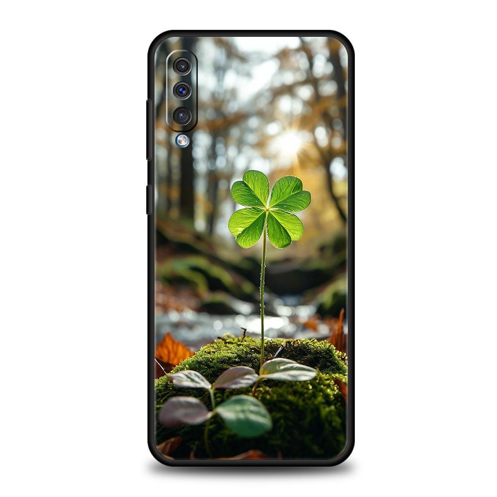 Cute Lucky Grass Phone Case For Samsung A56 A36 A26 A54 A52 A24 A14 A50 A72 A70 A06 A12 A22 A34 A42 A32 A04s A16 5G Cover