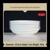 NHZHIW White Porcelain Deep Plate