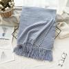 High End Imitation Cashmere Plaid Scarf Versatile and Warm In Winter  Women's Neck Scarf  Fringed Shawl