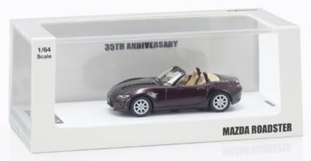 Kyosho Original Mazda Roadster 35th Anniversary Edition Finished Model K07132WR 1/64 (Red)