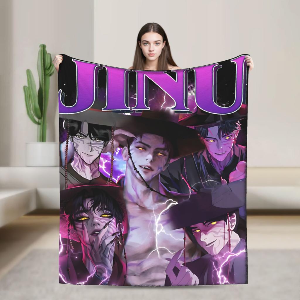 Saja Boys Kpop Demon Hunters Blankets  Flannel Awesome Soft Throw Blanket for Chair Covering Sofa  Winter