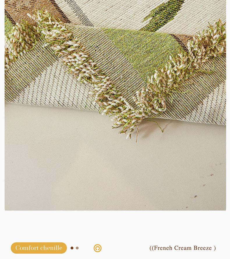 Retro Chenille Jacquard Anti-Scratch Sofa Cover - All-Season, Full Coverage, Cat-Resistant, Versatile Sofa Protector.