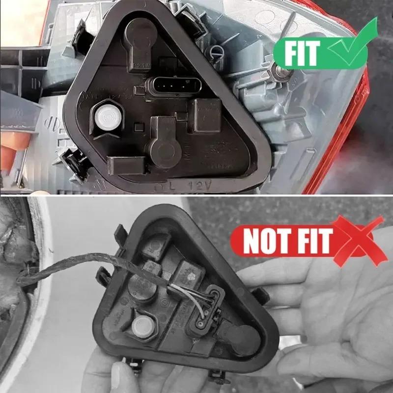 Car Taillight Socket Base with Connector Plug 63217313043 63217313044 for BMW 3 Series 316 320 328 F30 F35 2013-2015