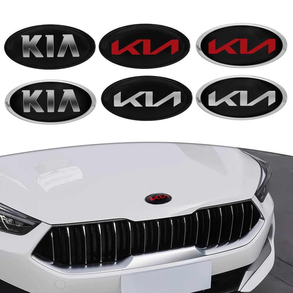 1 set Original Styling Bil Framhuv Emblem Märke Klistermärke För KIA Ceed Sportage Rio 3 Proceed K5 Sedona Forte Cerato Venga K3S