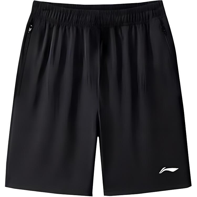 

Li-Ning Мужские тренировочные шорты свободного кроя, черные, AKSV843-1 L