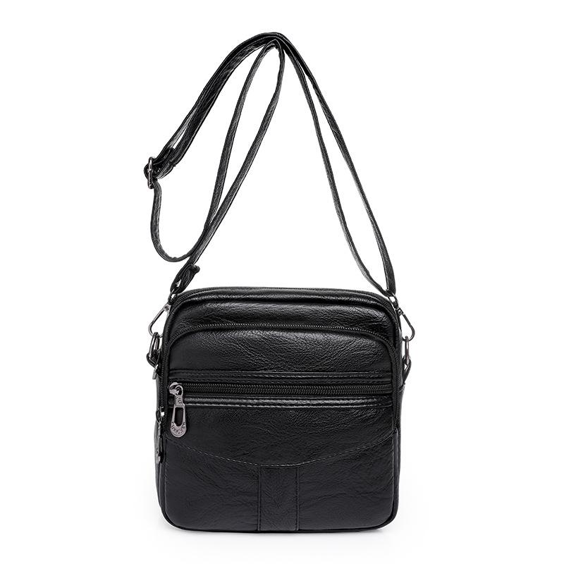 YIRAN ring Mode Schoudertas Crossbody Tas Heren Trendy Zakelijke Tas Dames Meerlaags Grote Capaciteit Tas Casual Heuptas