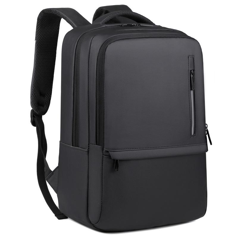 

Многофункциональный дорожный рюкзак большой вместимости с USB-зарядкой и креплением для ручки багажа чёрный