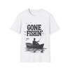 Gone Fishin T Shirt Vintage Funny Fishing Casual FisherUnisex for Dad Australian Angler Top Vintage Washed Soft Slightly