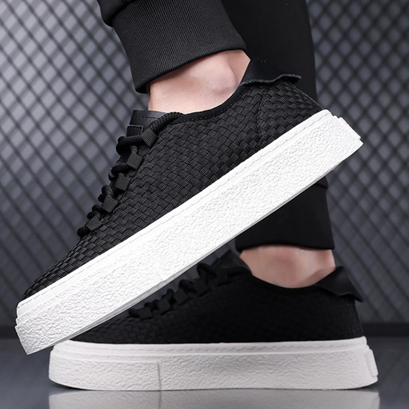 Fashion Men Canvas Thick Soled Bottomed Board Shoes New Breathable Sneakers Man Tennis Gym Athletic Walking Sports Shoes Casual Sneakers